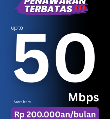 Paket Internet 50 Mbps Terbaik & Super Lancar